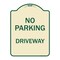 Signmission No Parking Driveway Heavy-Gauge Aluminum Architectural Sign, 24" x 18", TG-1824-23749 A-DES-TG-1824-23749 - alternate 1
